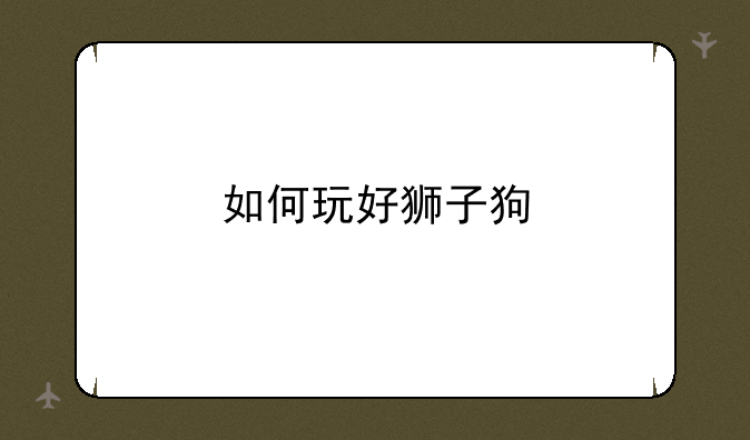 如何玩好狮子狗