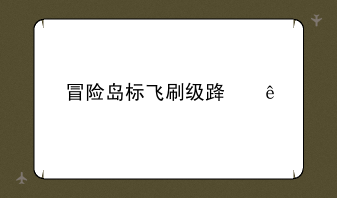 冒险岛标飞刷级路线