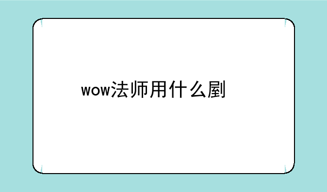 wow法师用什么副手武器？