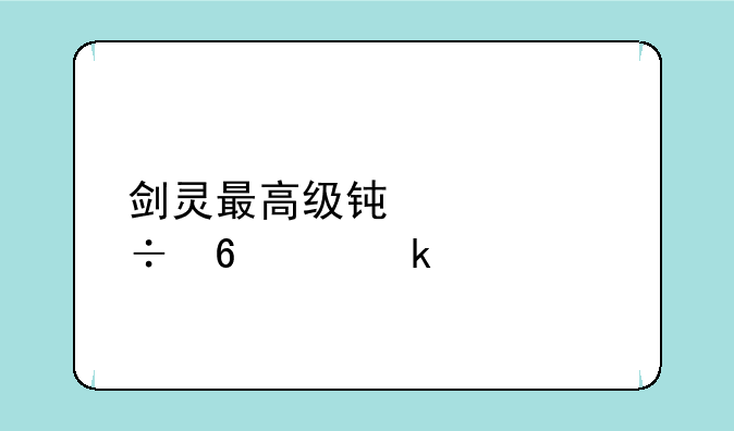 剑灵最高级钟表能升级多少
