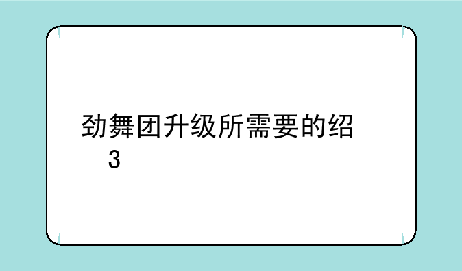 劲舞团升级所需要的经验值
