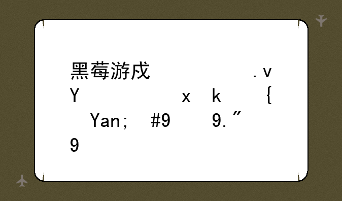 黑莓游戏模拟器：重温经典，掌上怀旧