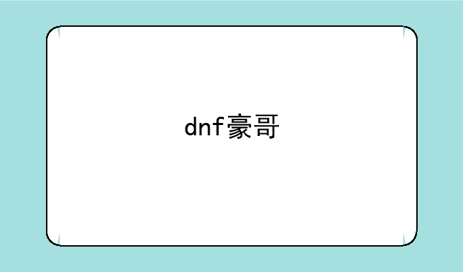 dnf豪哥